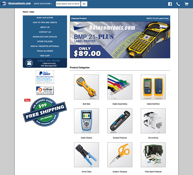 Datacom Tools Online Store