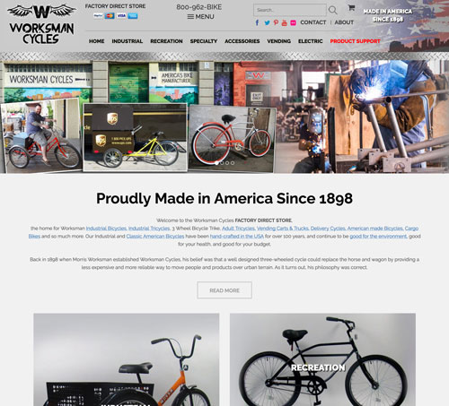 Worksman Cycles Online Store